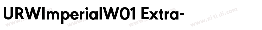 URWImperialW01 Extra字体转换